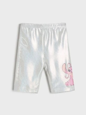 Sinsay - Krótkie legginsy Stitch - srebrny