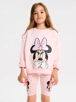 Sinsay - Krótkie legginsy z ozdobnym tiulem Minnie Mouse - różowy