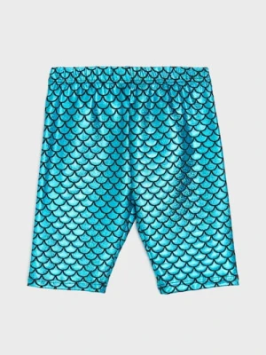 Sinsay - Krótkie legginsy z połyskiem - wielobarwny