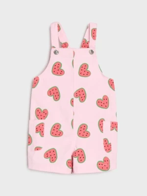 Sinsay - Krótkie ogrodniczki w serca - fioletowy