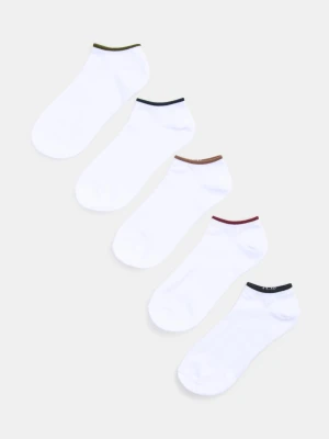 Sinsay - Krótkie skarpetki 5 pack - biały