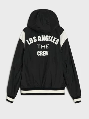 Sinsay - Kurtka bomberka z kapturem - czarny