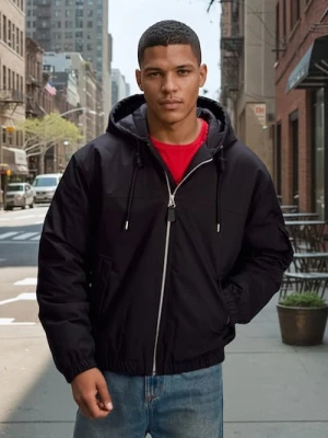 Sinsay - Kurtka bomberka z ociepleniem - czarny