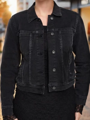 Sinsay - Kurtka jeansowa - czarny