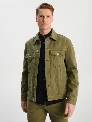 Sinsay - Kurtka jeansowa - khaki