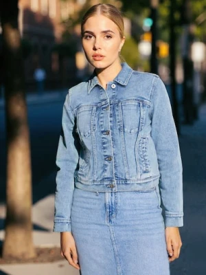 Sinsay - Kurtka jeansowa - niebieski