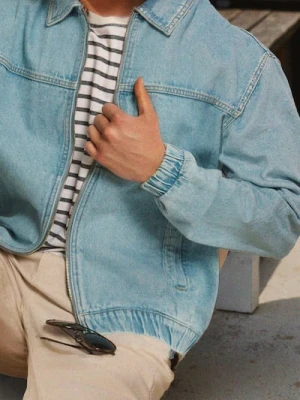 Sinsay - Kurtka jeansowa - niebieski