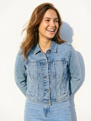 Sinsay - Kurtka jeansowa - niebieski