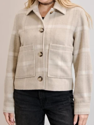 Sinsay - Kurtka koszulowa w kratę - wielobarwny