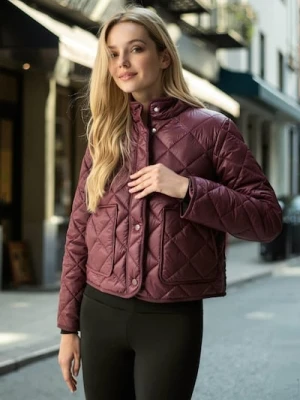 Sinsay - Kurtka pikowana - bordowy