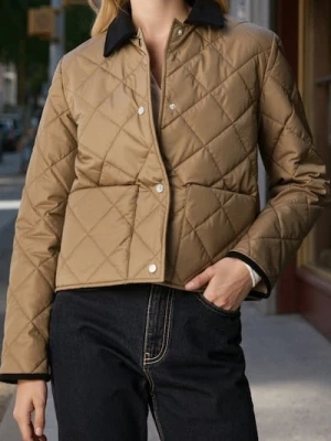 Sinsay - Kurtka pikowana - brązowy