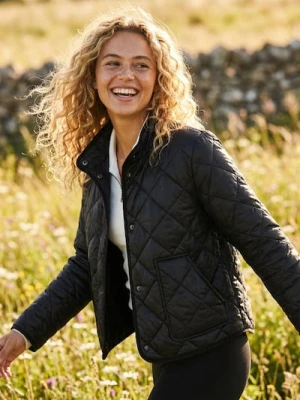 Sinsay - Pikowana kurtka ze stójką - czarny