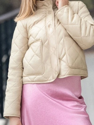 Sinsay - Kurtka pikowana - kremowy