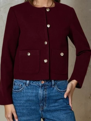 Sinsay - Kurtka przejściowa - bordowy