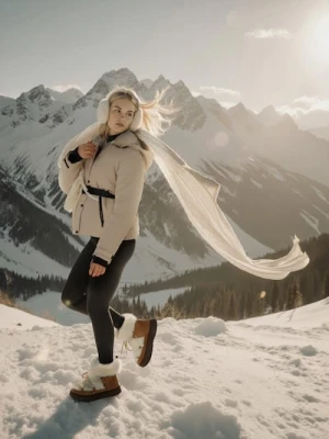 Sinsay - Kurtka puffer z kapturem - brązowy