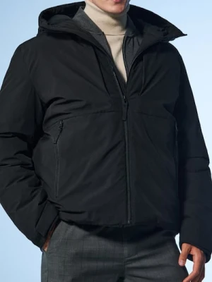 Sinsay - Kurtka puffer z kapturem - czarny