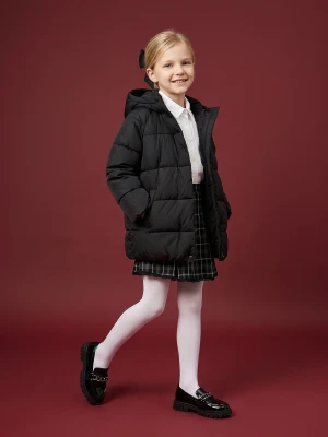Sinsay - Kurtka puffer z kapturem - czarny