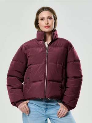Sinsay - Kurtka puffer z ociepleniem - bordowy