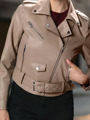 Sinsay - Kurtka ramoneska - beżowy