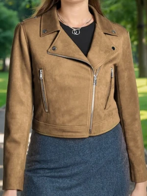 Sinsay - Kurtka ramoneska - brązowy