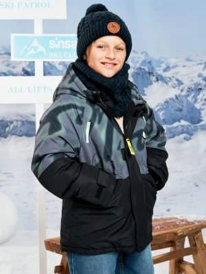 Sinsay - Kurtka rozpinana z kapturem - czarny