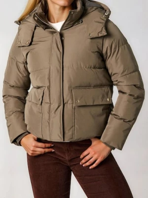 Sinsay - Kurtka rozpinana z kapturem - zielony