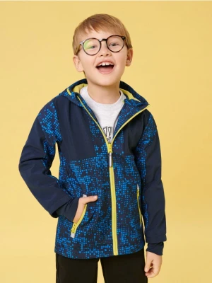 Sinsay - Kurtka softshell z kapturem - granatowy