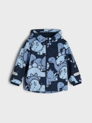 Sinsay - Kurtka softshell z kapturem z motywem dinozaurów - wielobarwny