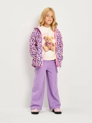 Sinsay - Kurtka wiatrówka z kapturem - różowy