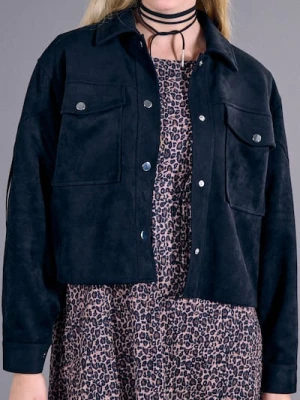 Sinsay - Kurtka z frędzlami - czarny