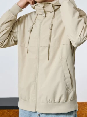 Sinsay - Kurtka z kapturem - beżowy