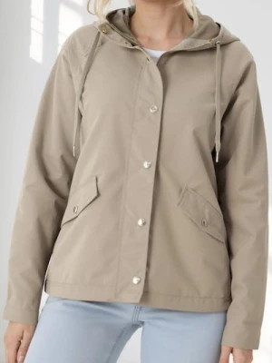 Sinsay - Kurtka z kapturem - beżowy