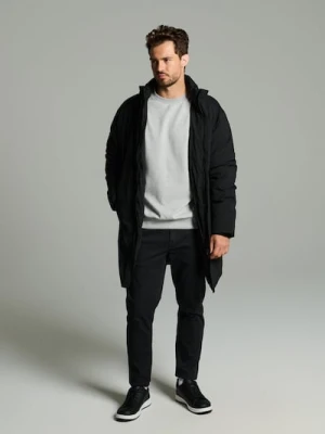 Sinsay - Kurtka z kapturem - czarny