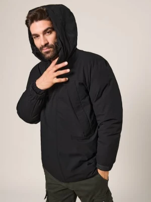 Sinsay - Kurtka z kapturem - czarny