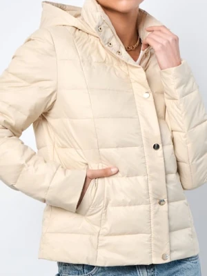 Sinsay - Kurtka z kapturem - kremowy