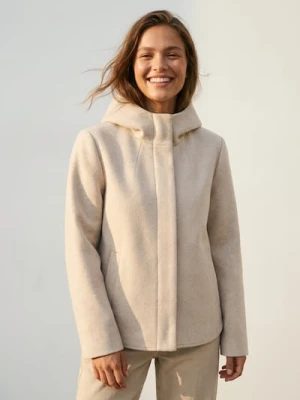 Sinsay - Kurtka z kapturem - kremowy