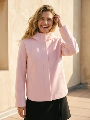 Sinsay - Kurtka z kapturem - różowy