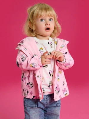 Sinsay - Kurtka z kapturem wewnątrz z polarem Minnie Mouse - różowy