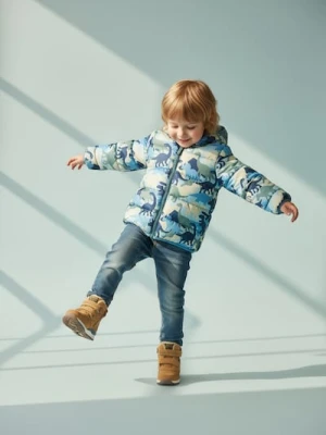 Sinsay - Kurtka z kapturem ze zwierzęcym motywem - wielobarwny