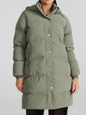 Sinsay - Kurtka z kapturem - zielony