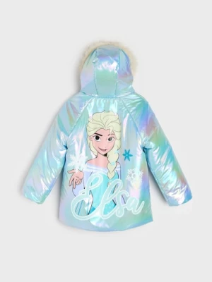 Sinsay - Kurtka z nadrukiem na plecach Frozen - błękitny