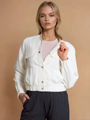 Sinsay - Kurtka z wiskozą - kremowy