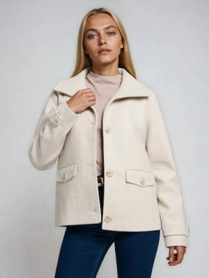 Sinsay - Kurtka ze stójką - kremowy