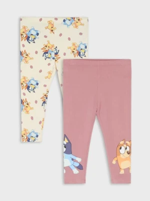 Sinsay - Legginsy 2 pack Bluey - kremowy