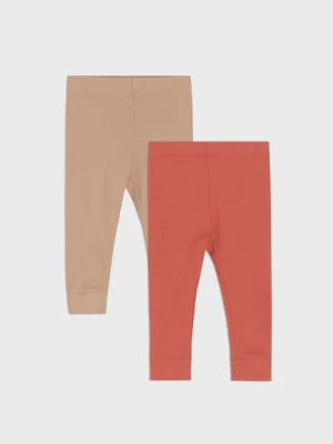 Sinsay - Legginsy 2 pack - brązowy