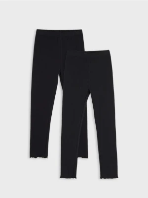 Zdjęcie produktu Sinsay - Legginsy 2 pack - czarny
