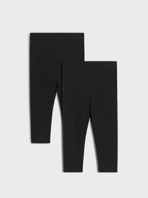 Sinsay - Legginsy 2 pack - czarny