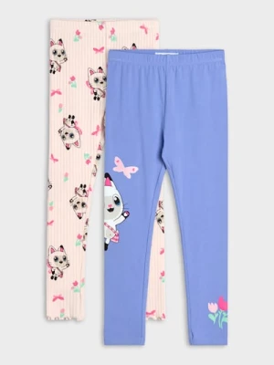 Sinsay - Legginsy 2 pack Gabby's Dollhouse - niebieski