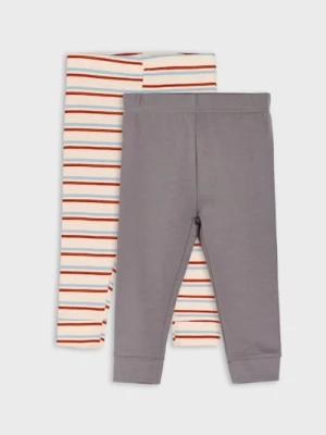 Sinsay - Legginsy 2 pack - kremowy