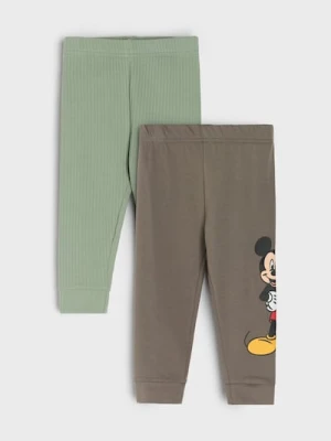 Sinsay - Legginsy 2 pack Mickey Mouse - szary
